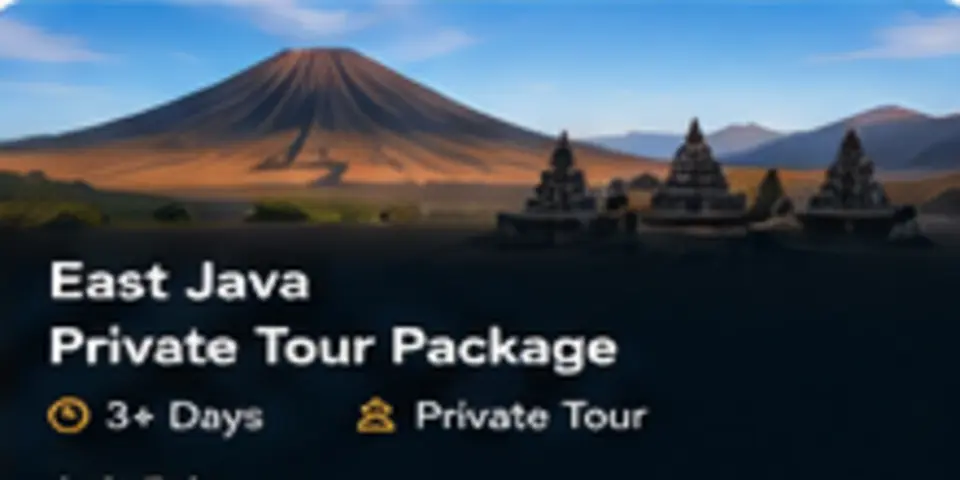 East Java landscape on a private tour route