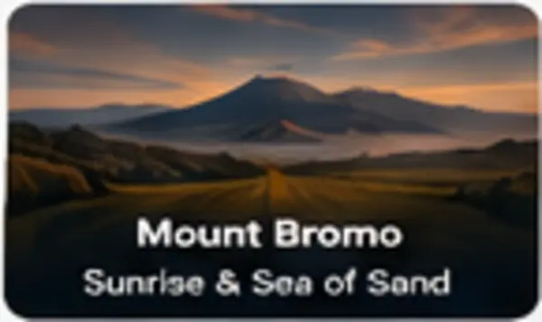 Mount Bromo volcano landscape